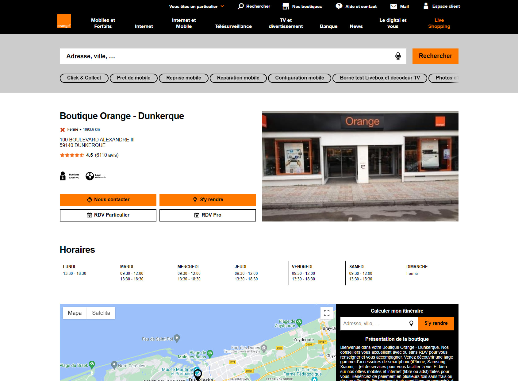 Boutique Orange - Dunkerque