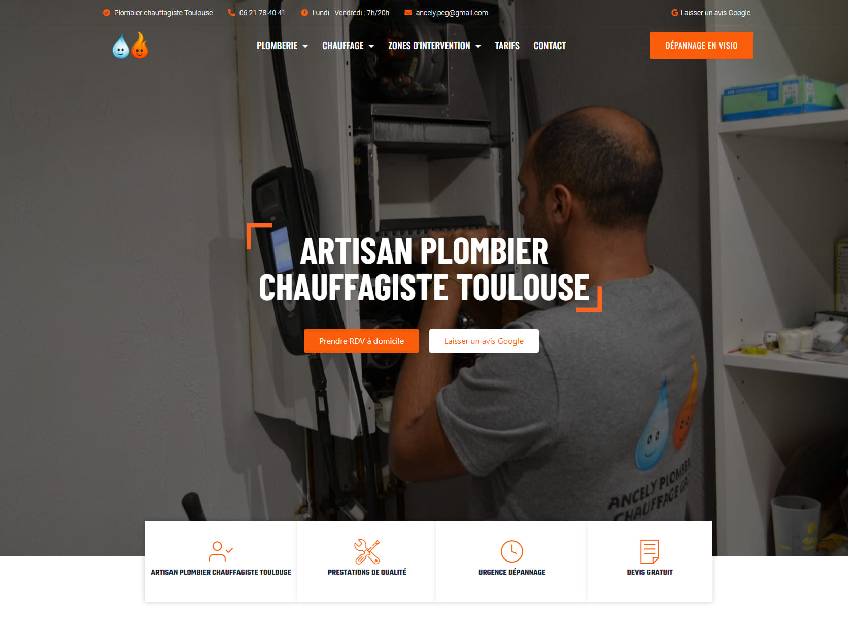 Ancely Plomberie chauffage gaz - Artisan plombier chauffagiste Toulouse