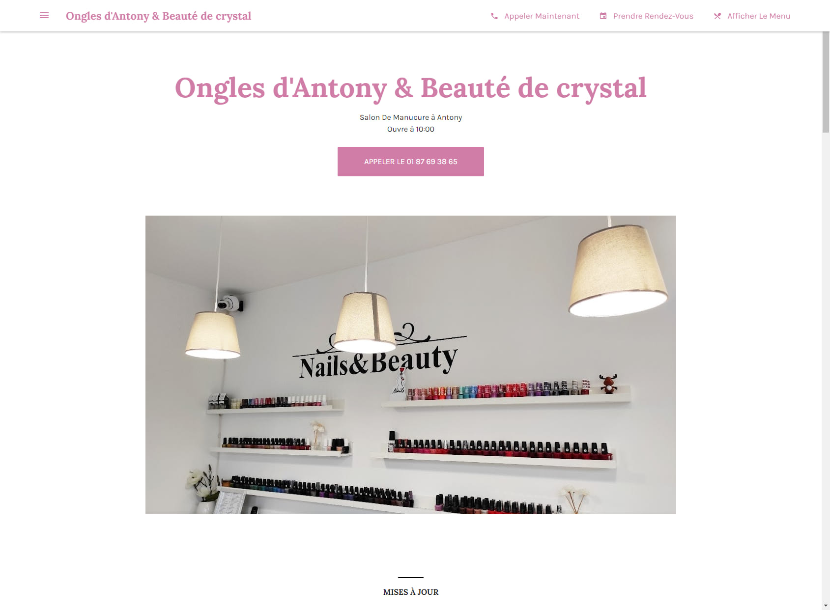 Ongles d'Antony & Beauté de crystal