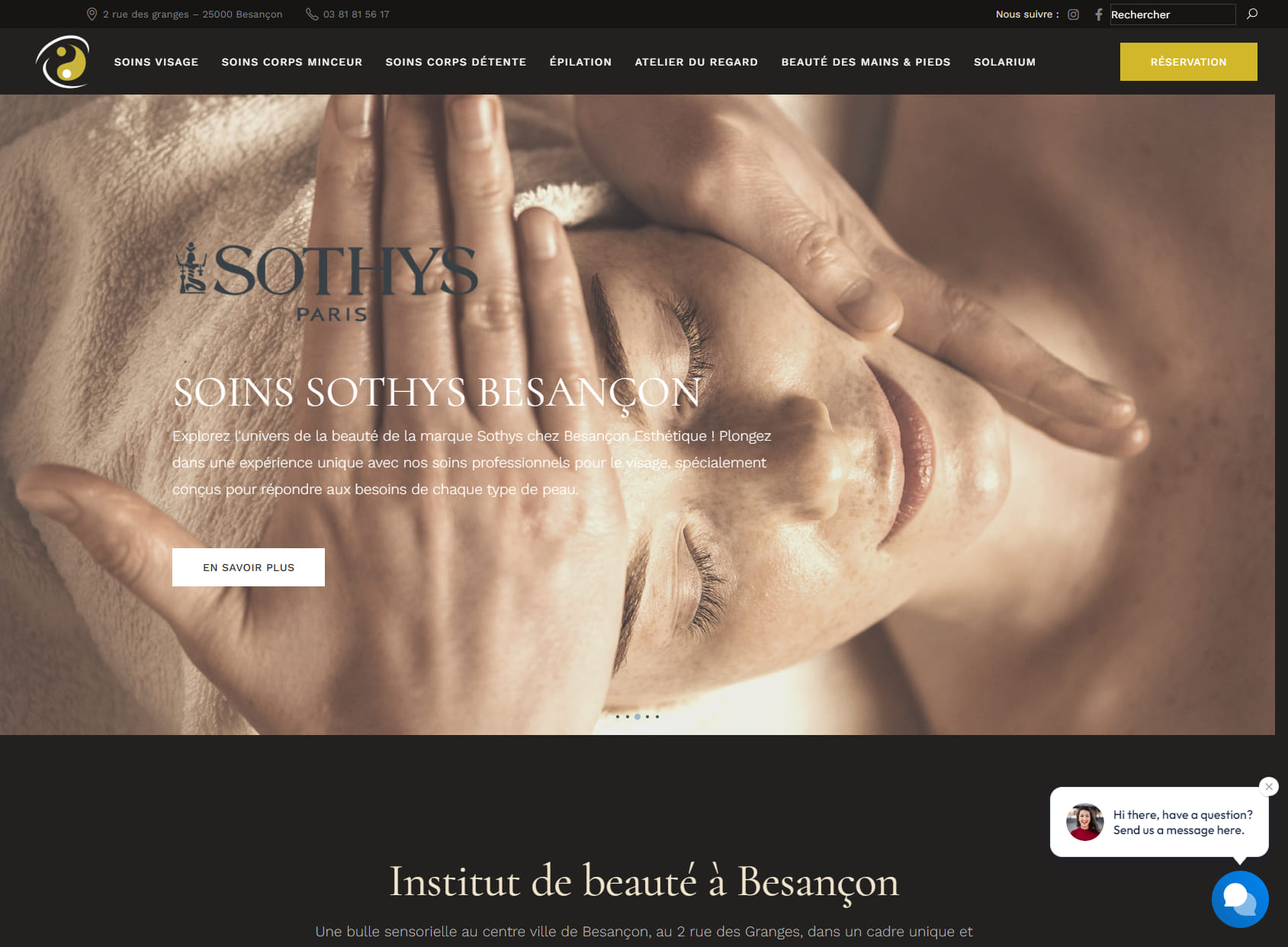 Besançon Esthétique · Guinot | Sothys | Casmara