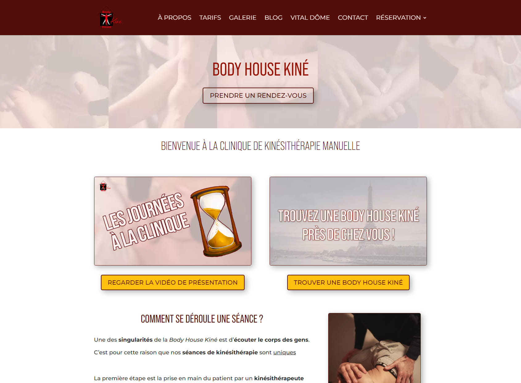 Kiné Montreuil - Clinique de Kinésithérapie Manuelle - Body House Kiné