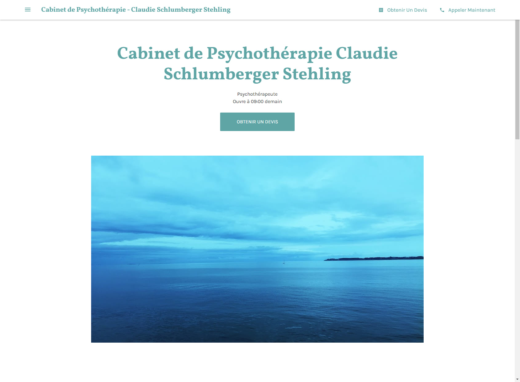 Cabinet de Psychothérapie - Claudie Schlumberger Stehling