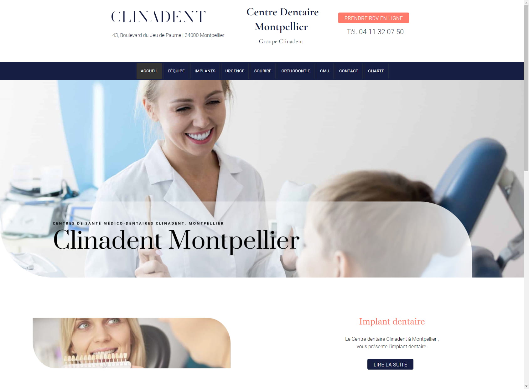 Clinadent - Centre Dentaire Montpellier Jeu de Paume