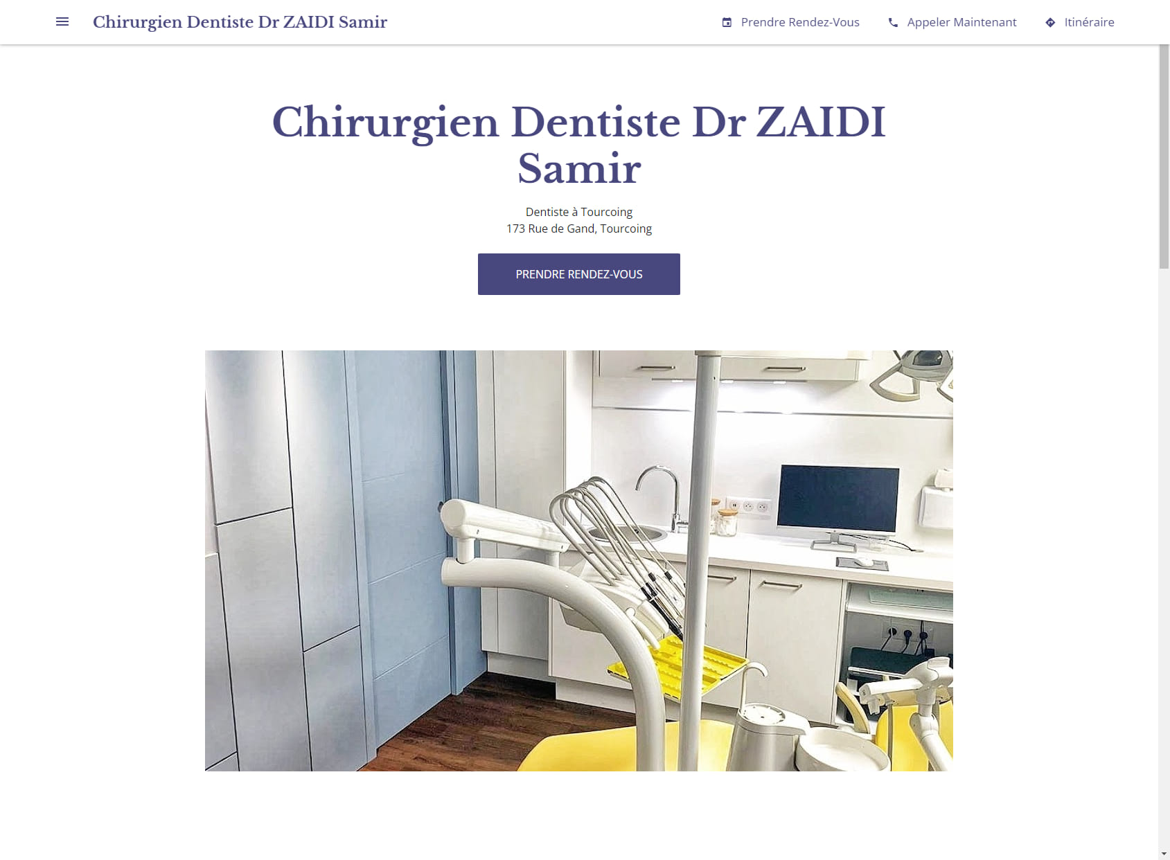 Chirurgien Dentiste Dr ZAIDI Samir