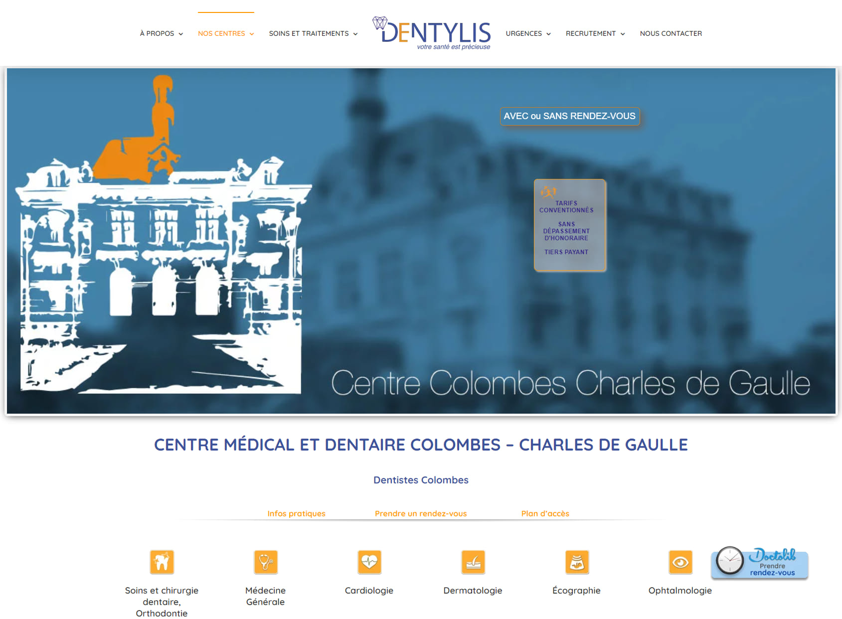 Centre Médical et Dentaire Colombes Ch. de Gaulle - Dentylis