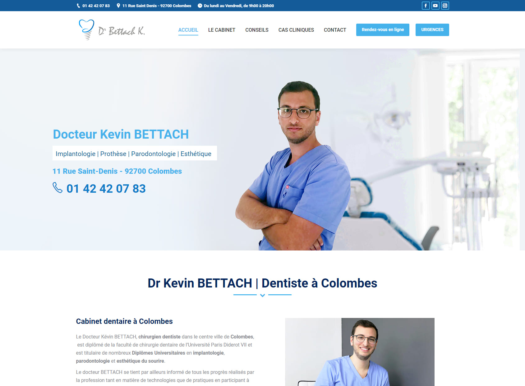 Dr BETTACH Kévin - Dentiste Colombes