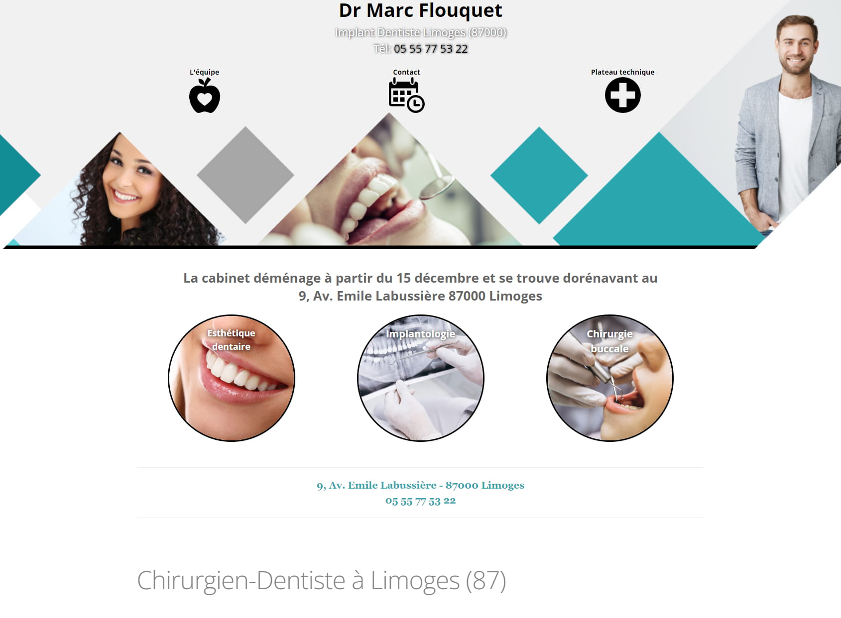 Marc Flouquet Dentiste et Implantologie Limoges