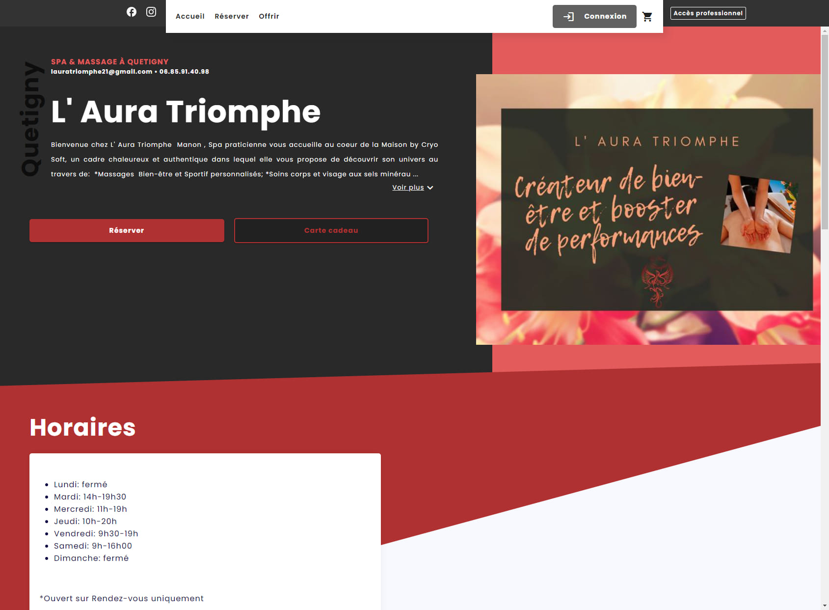 L' Aura Triomphe - Massages & Soins Bien-être et Sportif Dijon - Quétigny
