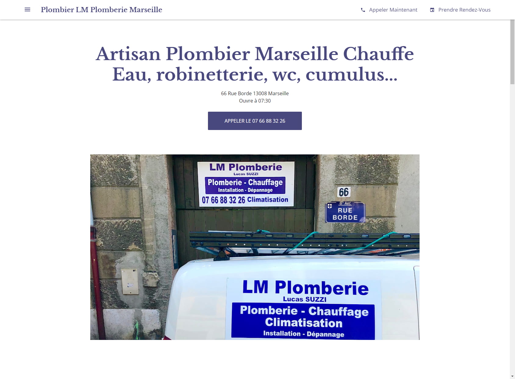 Plombier LM Plomberie Marseille