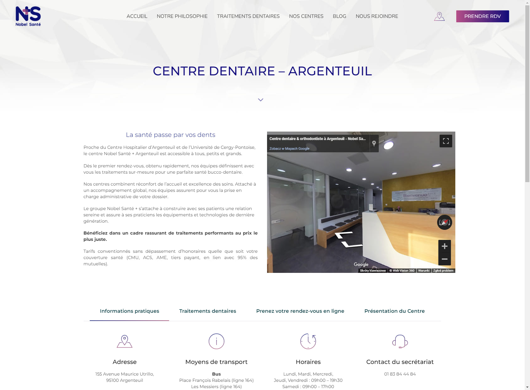 Centre dentaire & orthodontiste à Argenteuil - Nobel Santé +