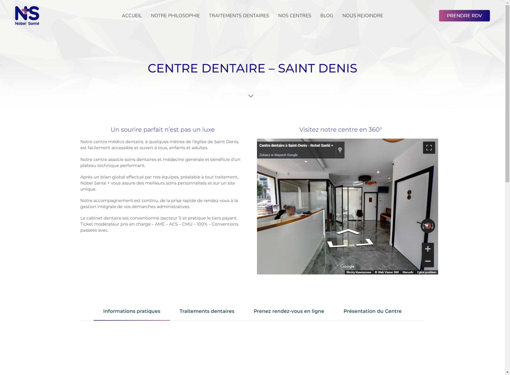 Centre dentaire à Saint-Denis - Nobel Santé +