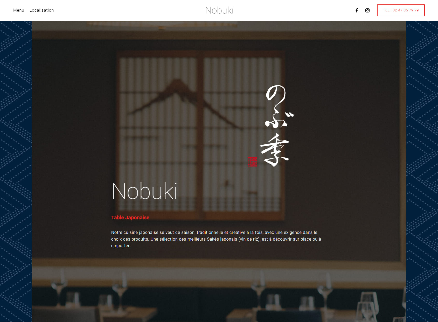 Nobuki Table Japonaise