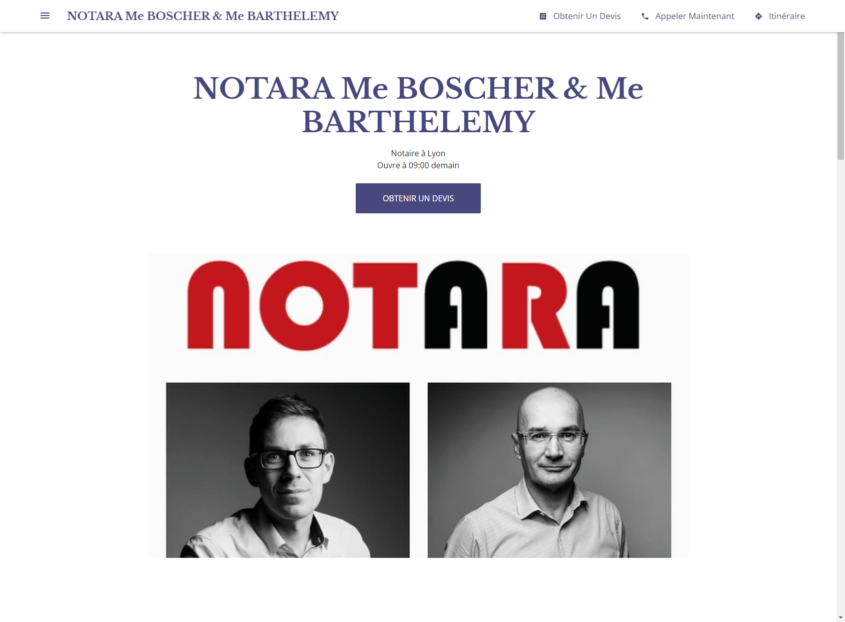 NOTARA Me BOSCHER & Me BARTHELEMY