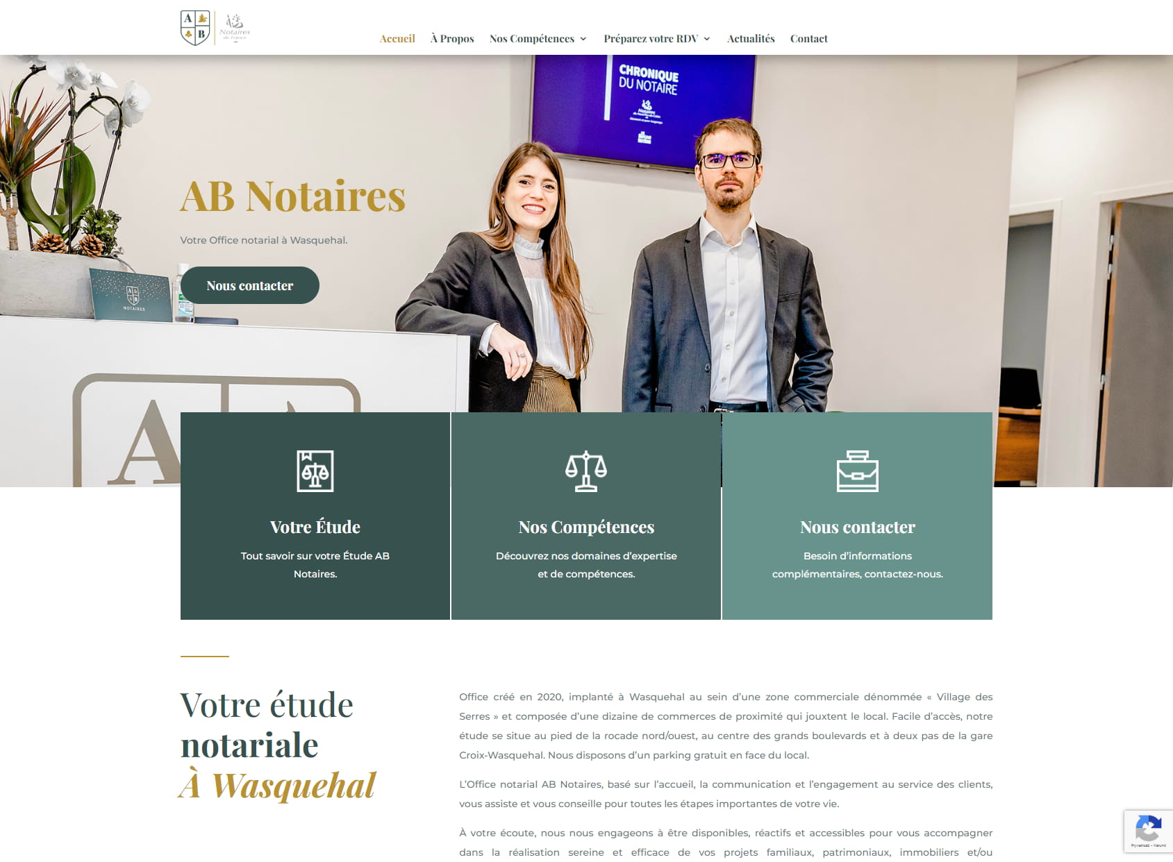 Office Notarial, AB Notaires - Maîtres Alice Van Boxsom et Benjamin Olivé - Wasquehal