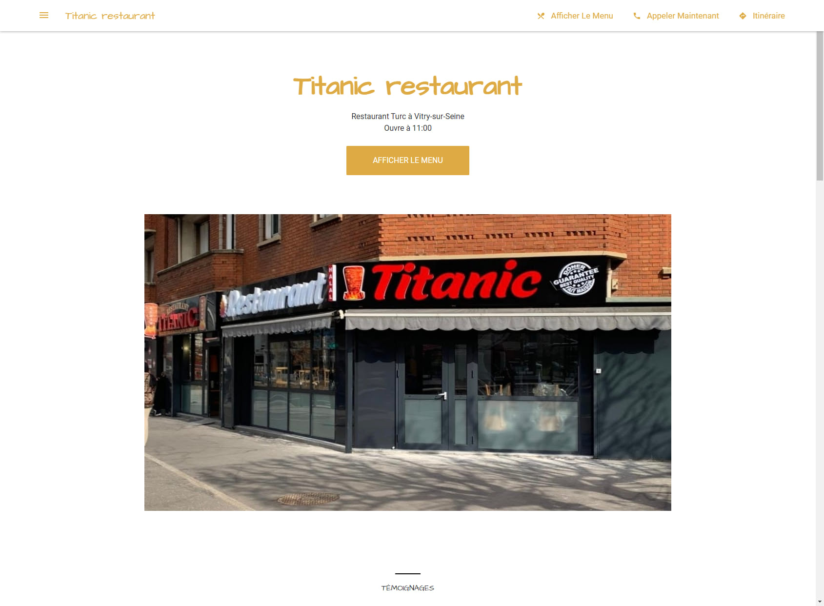 Titanic restaurant