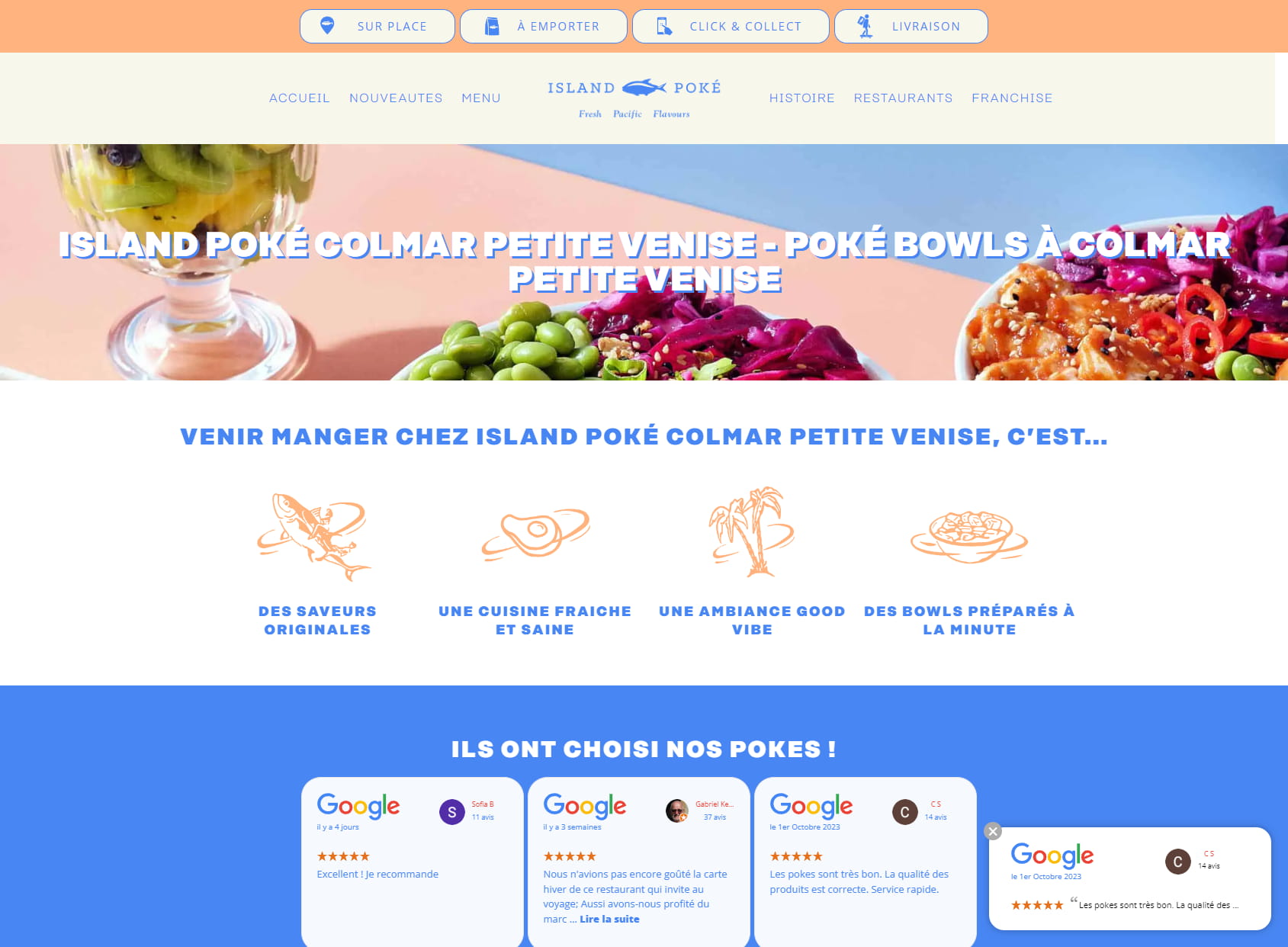 Island Poké Colmar - Poké Bowls frais sur mesure