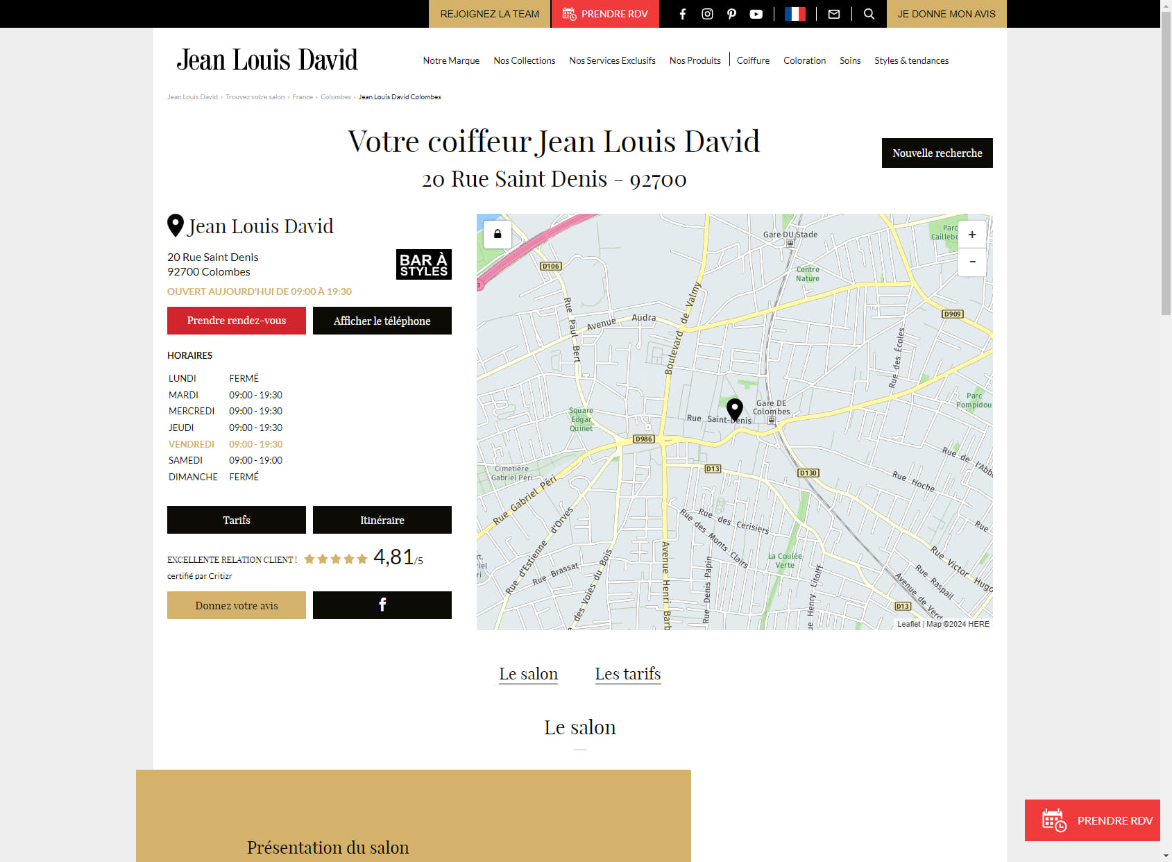 Jean Louis David - Coiffeur Colombes