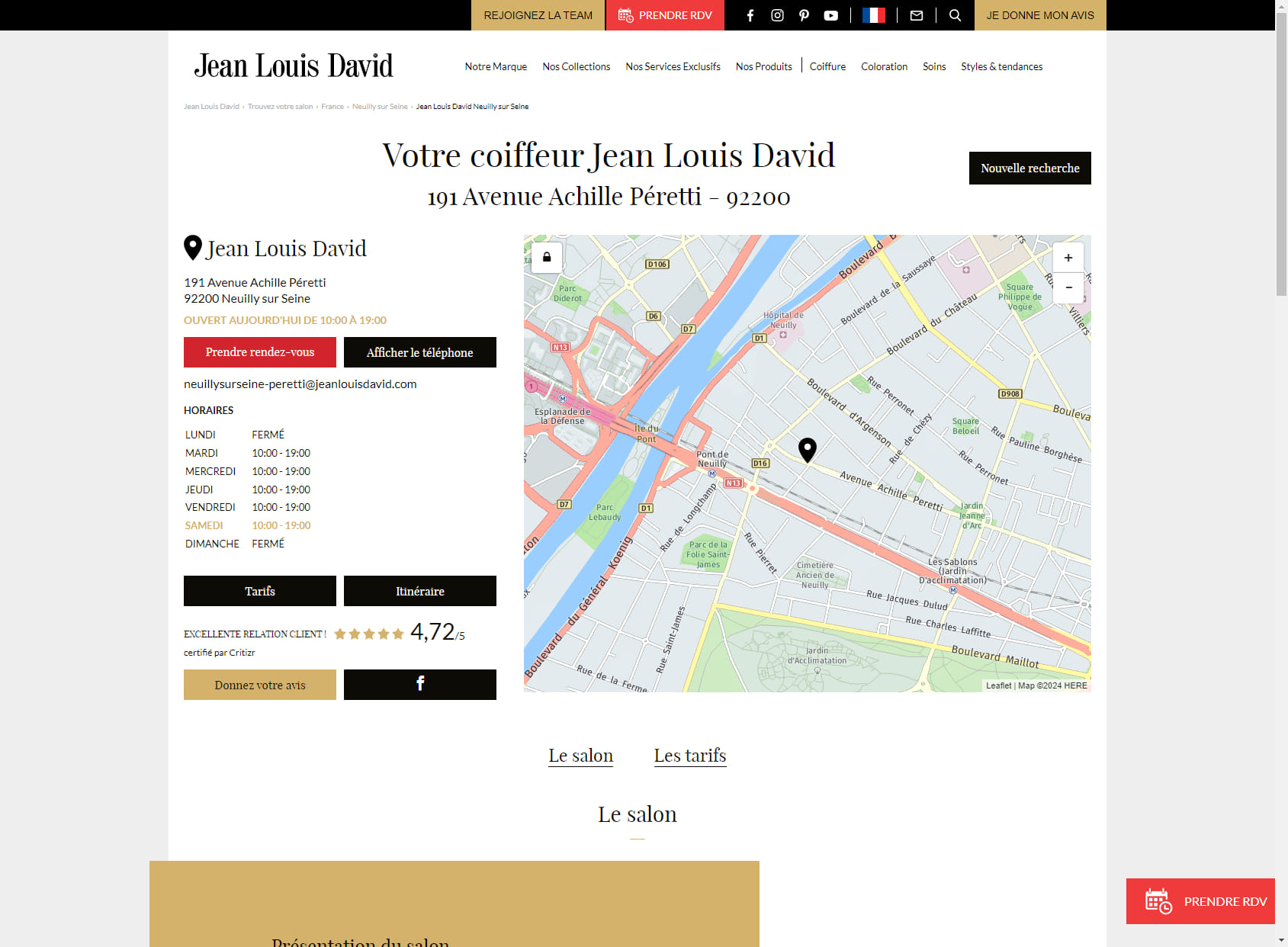 Jean Louis David - Coiffeur Neuilly sur Seine