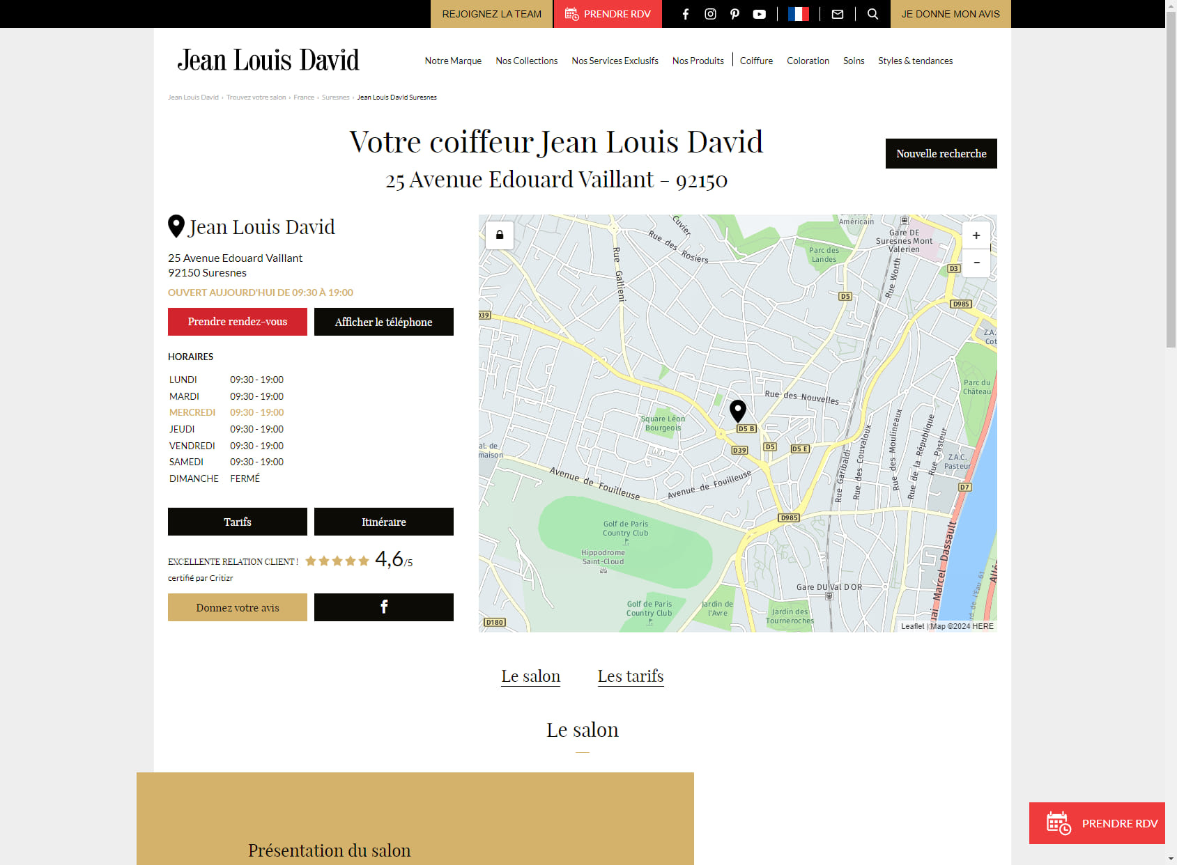 Jean Louis David - Coiffeur Suresnes