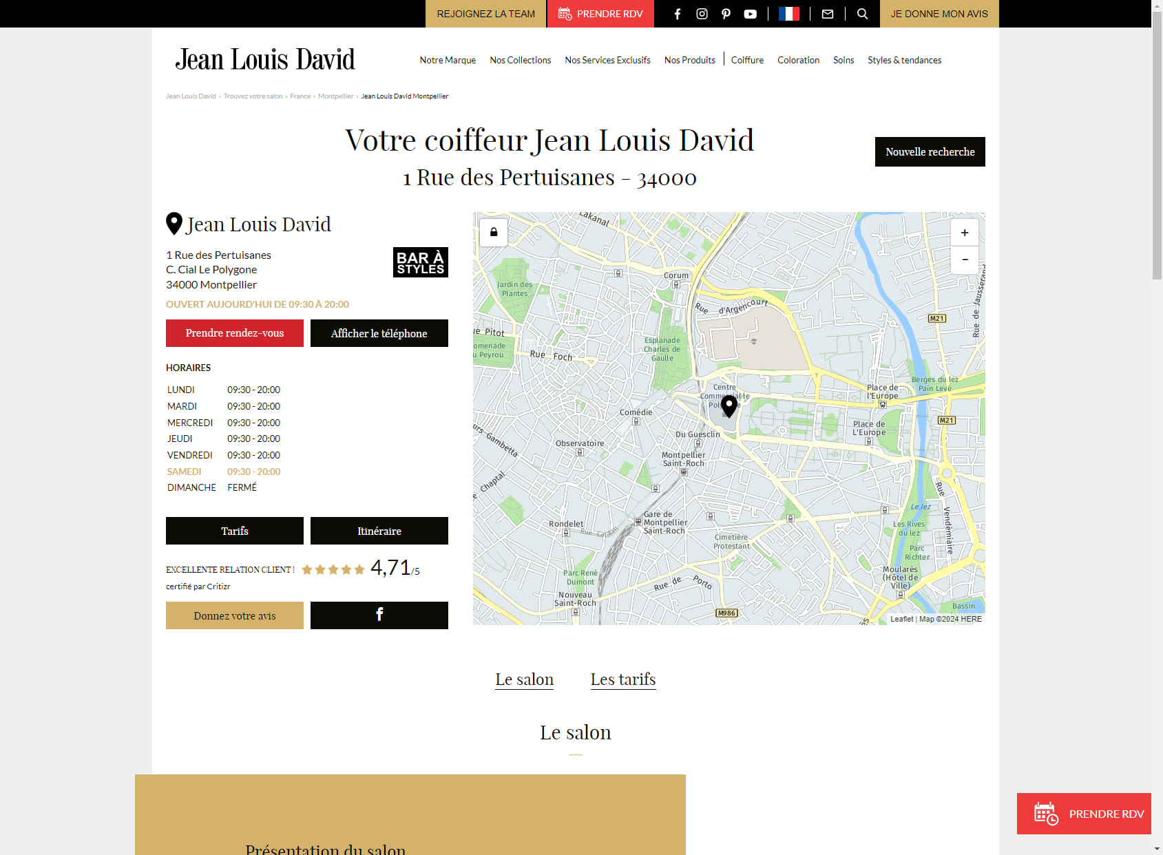 Jean Louis David - Coiffeur Montpellier