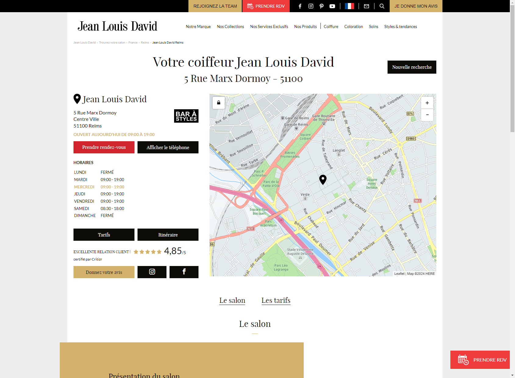 Jean Louis David - Coiffeur Reims