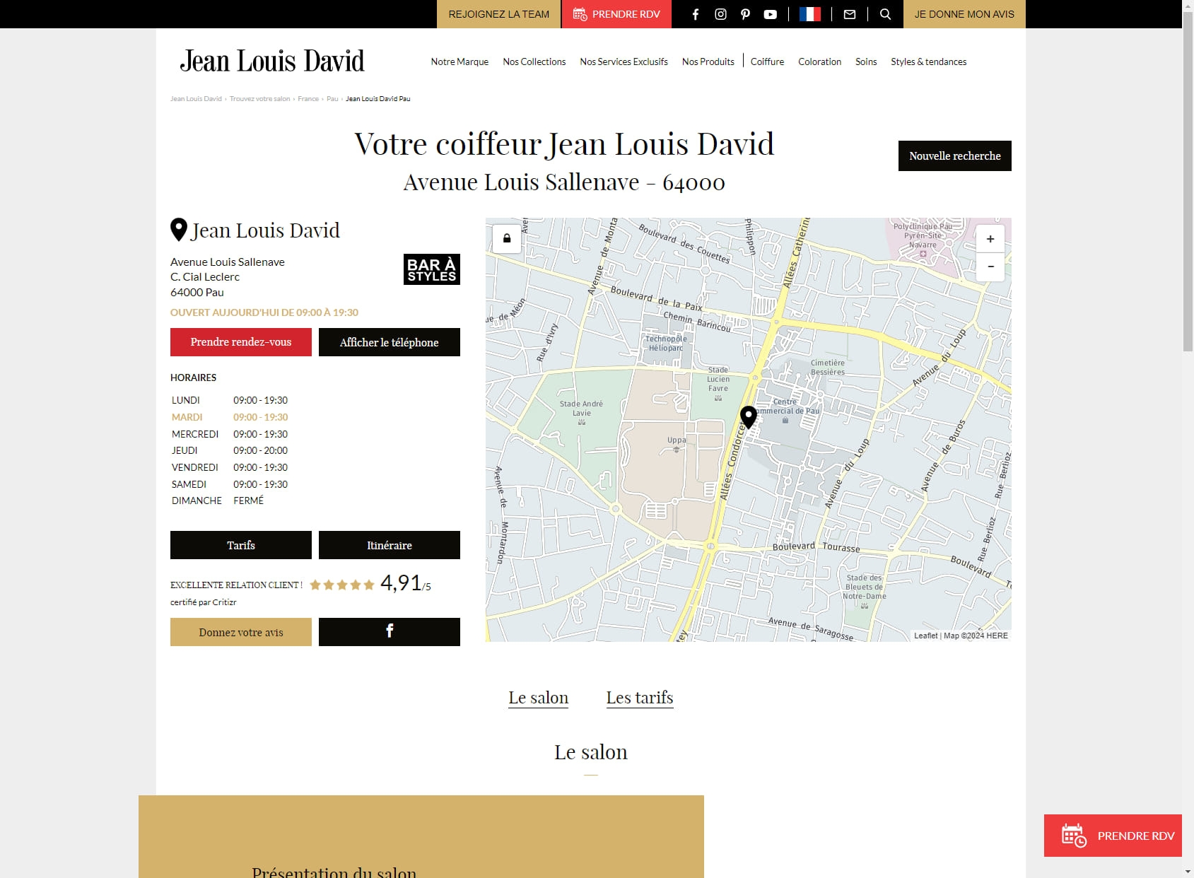Jean Louis David - Coiffeur Pau