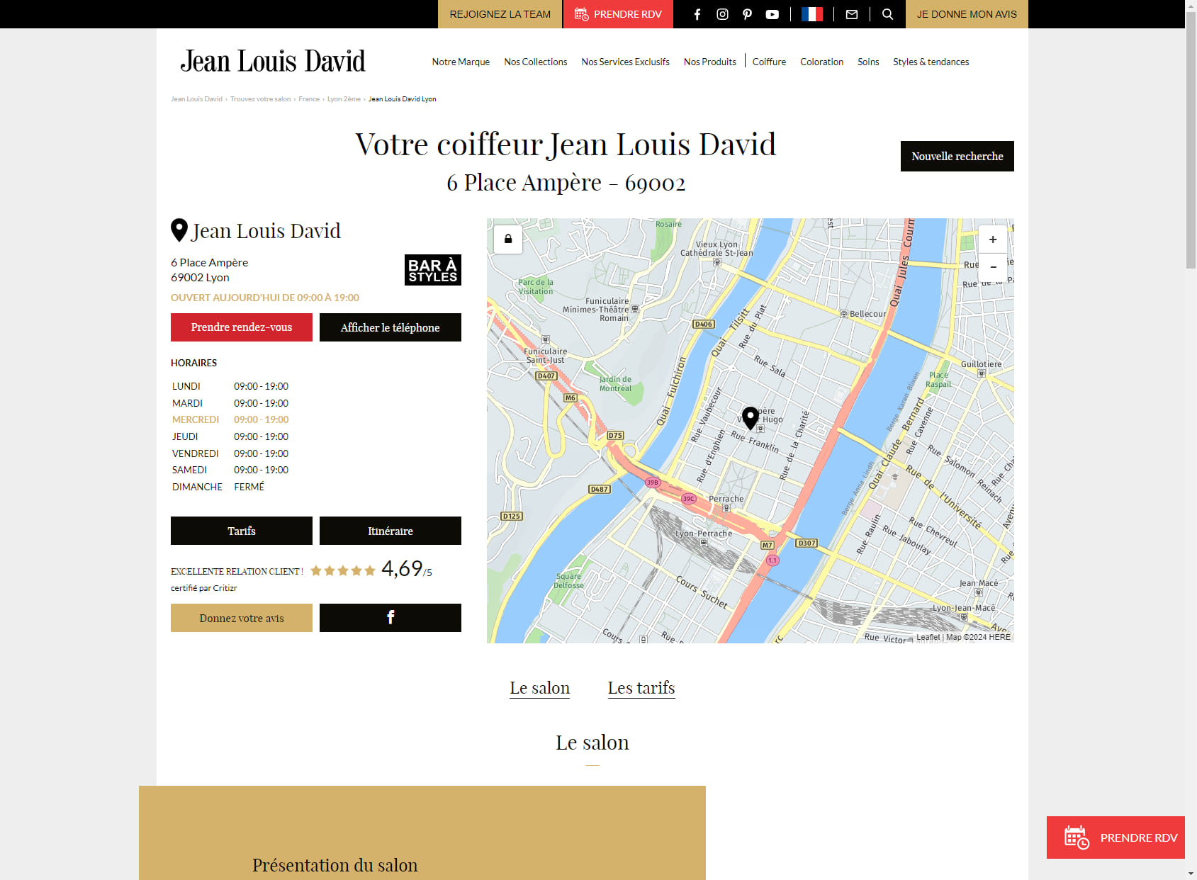 Jean Louis David - Coiffeur Lyon