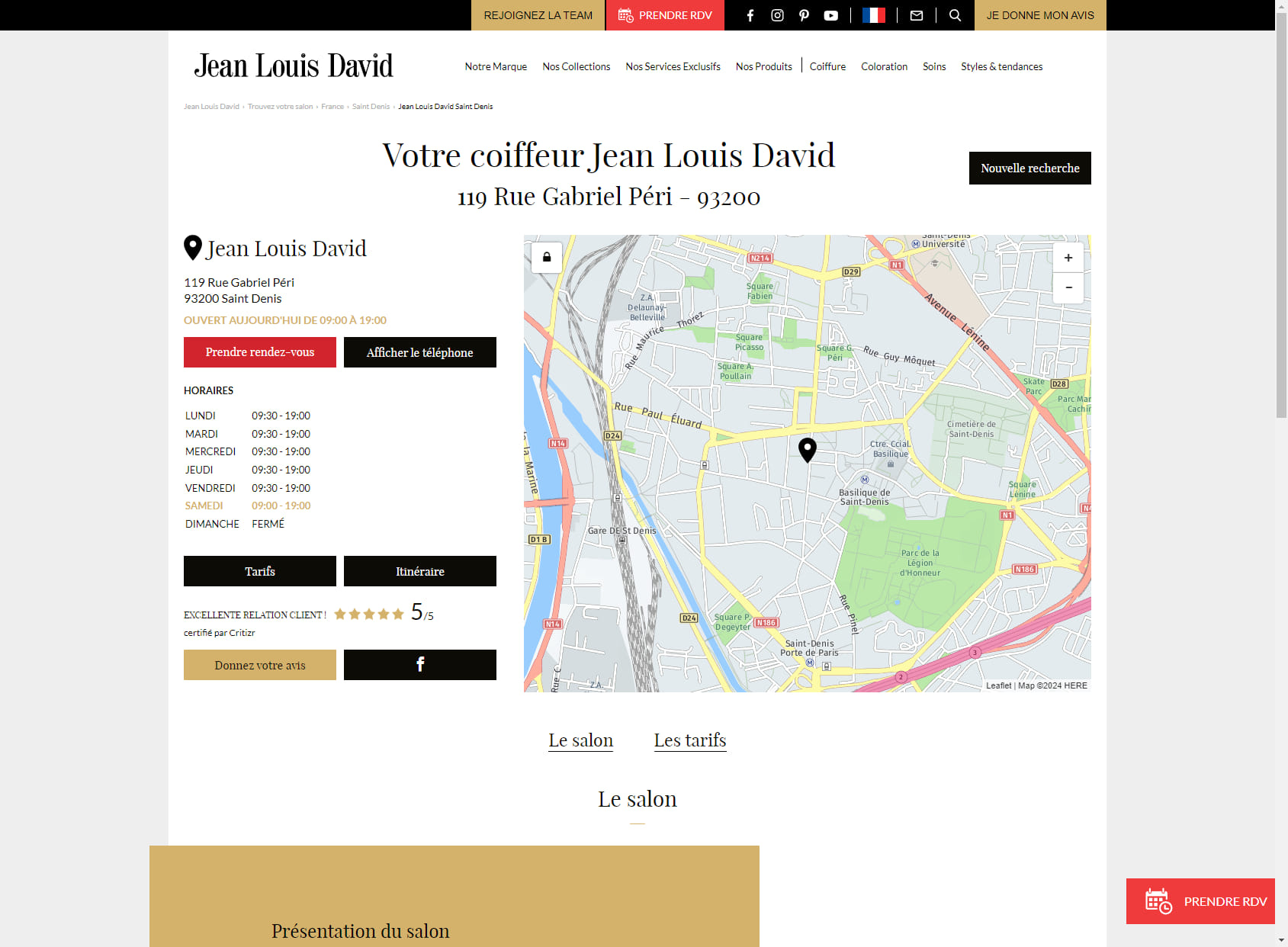 Jean Louis David - Coiffeur Saint Denis