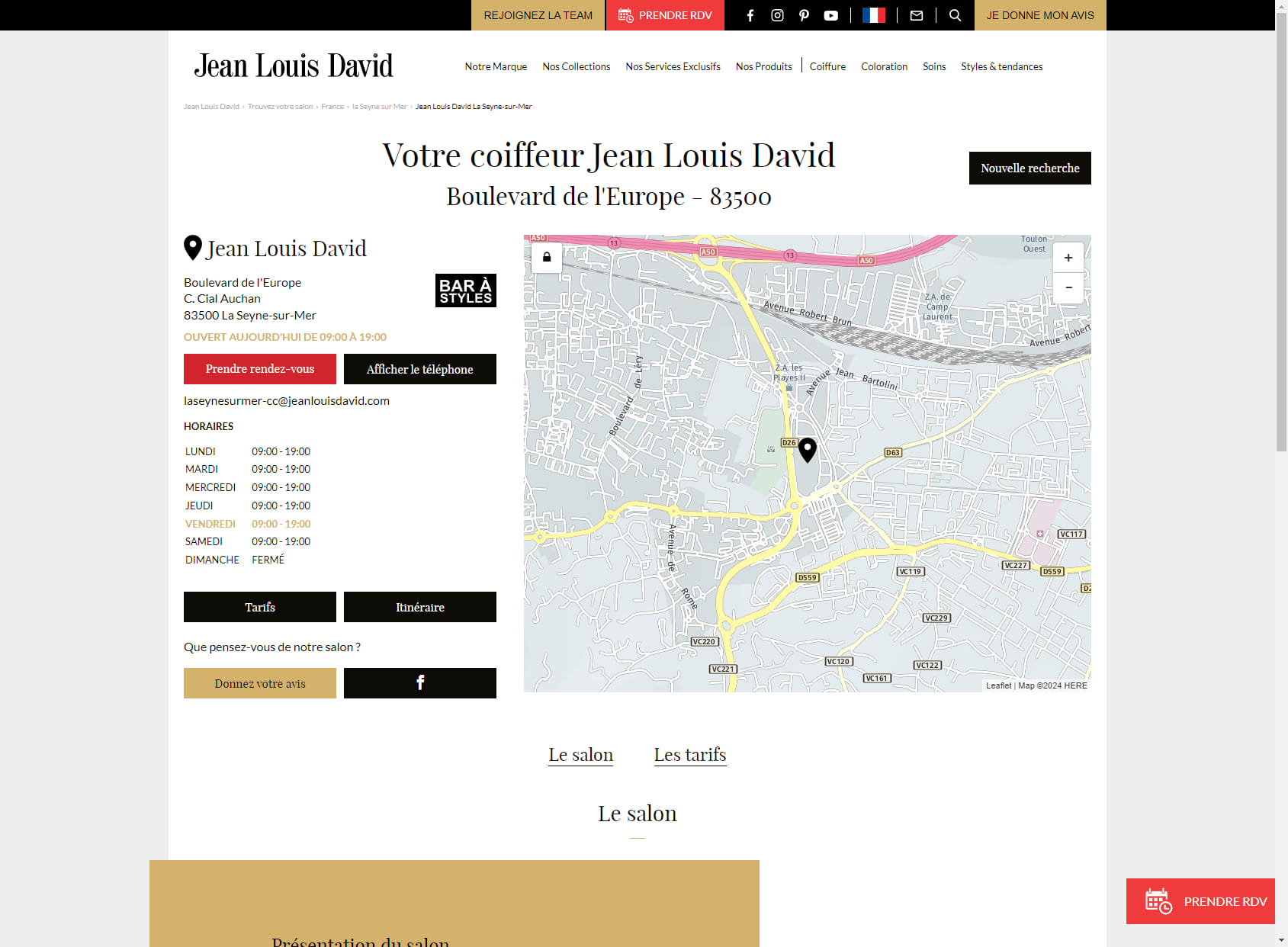 Jean Louis David - Coiffeur La Seyne-sur-Mer