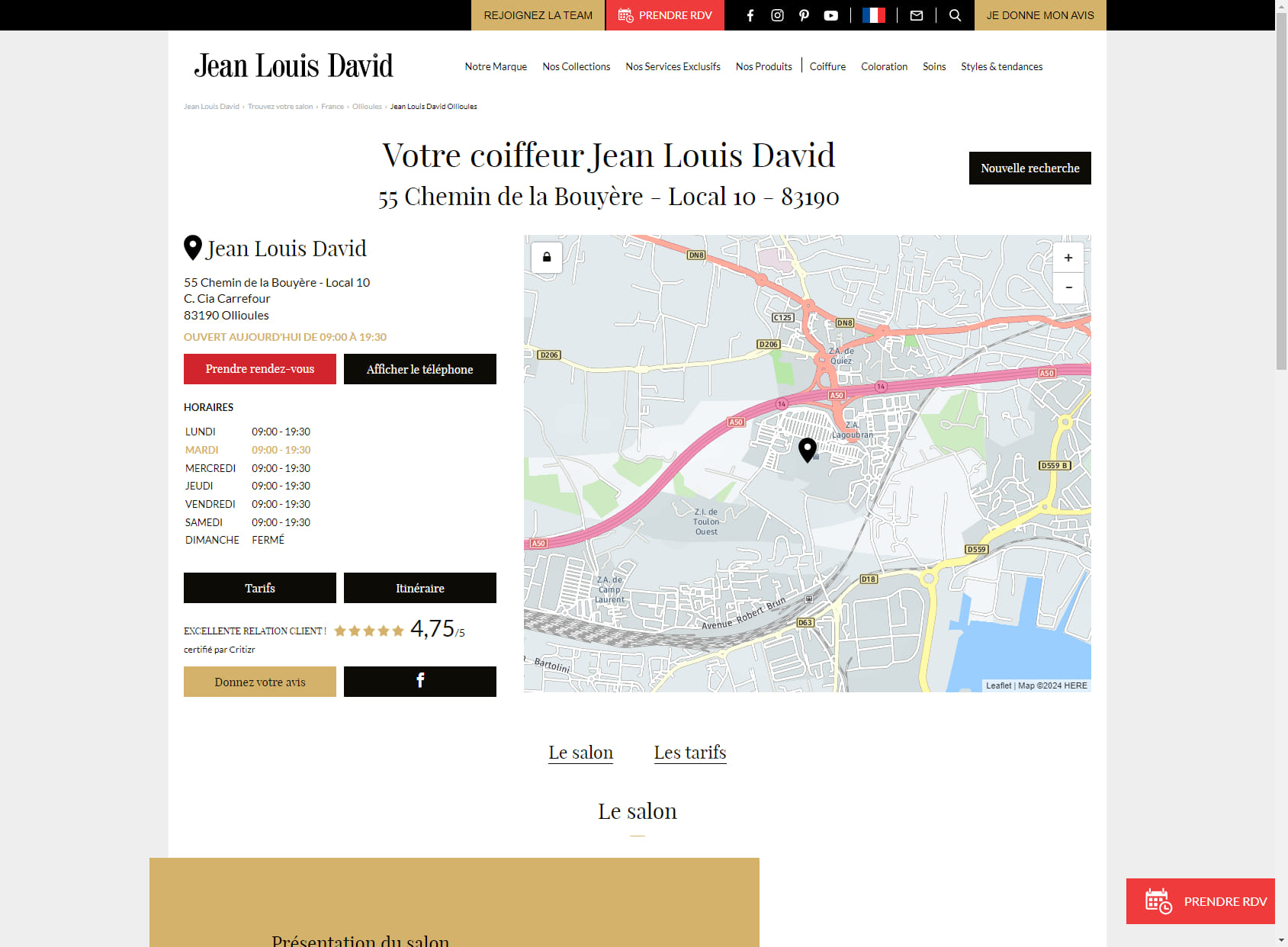 Jean Louis David - Coiffeur Ollioules