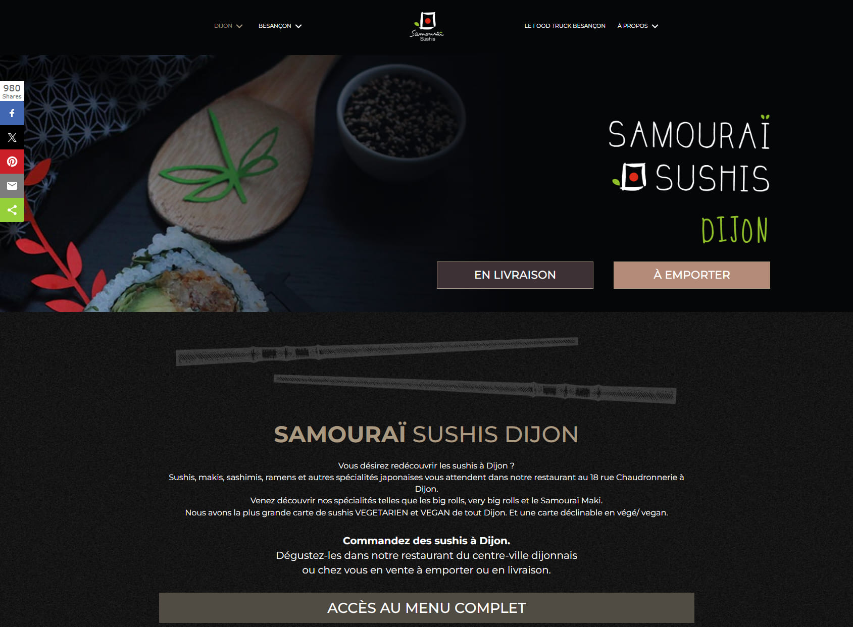 Samouraï Sushis Dijon
