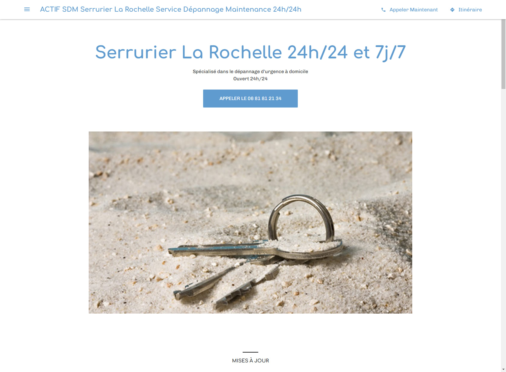 ACTIF SDM Serrurier La Rochelle Service Dépannage Maintenance 24h/24h