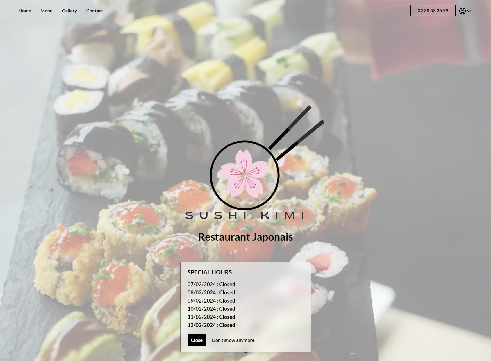 SUSHI KIMI Restaurant japonais/chinois à volonté - Plats à emporter