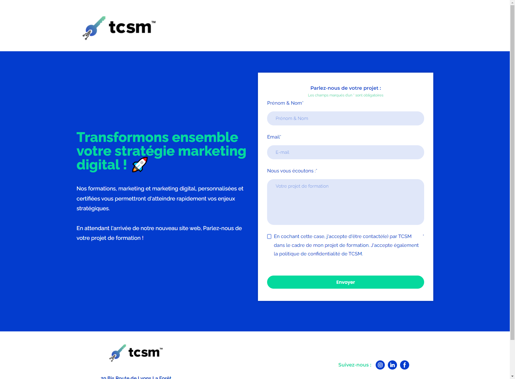 Tcsm - Training Marketing & Marketing Digital