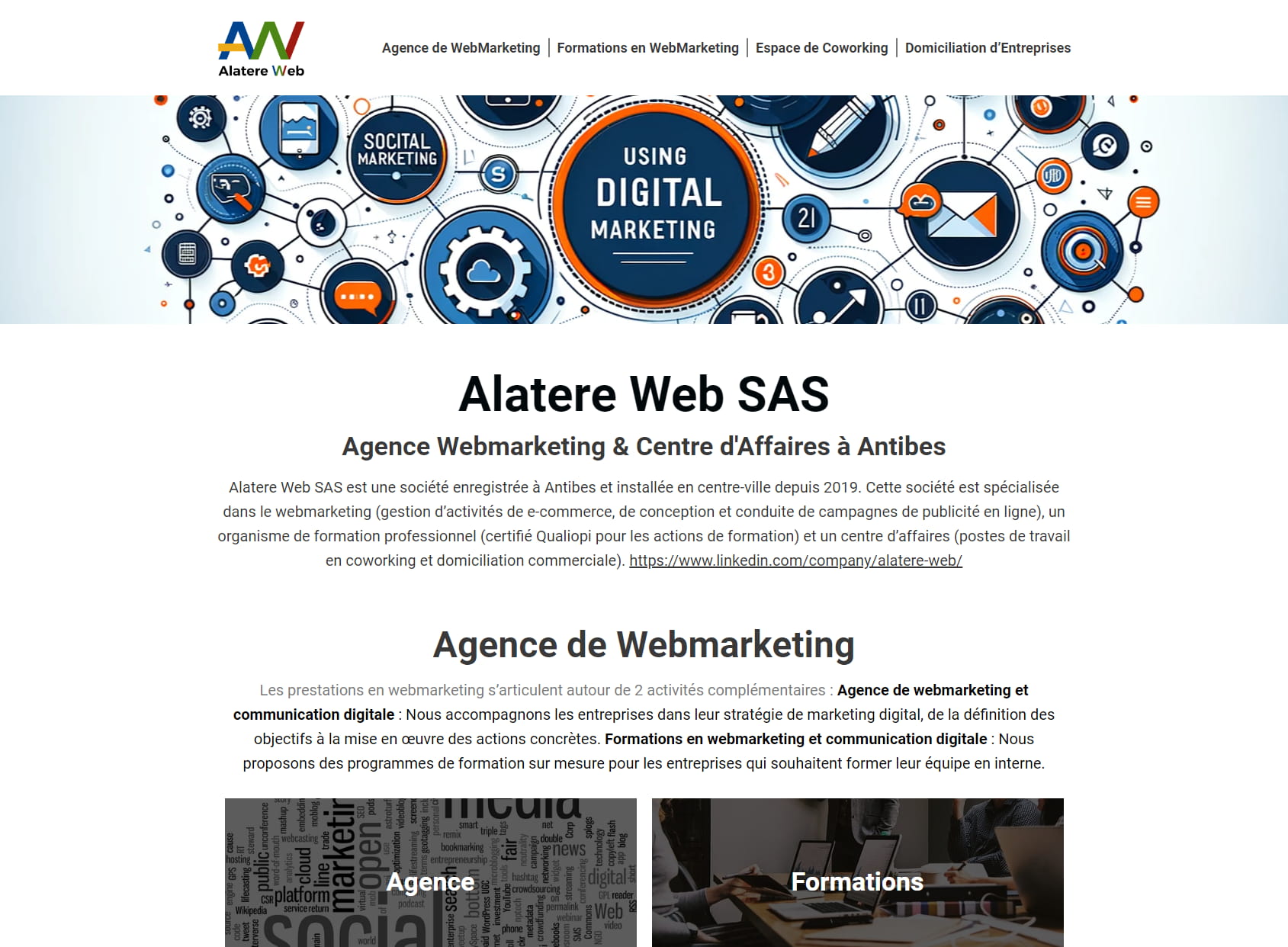 Alatere Web, Formations en Marketing / Communication Digitale