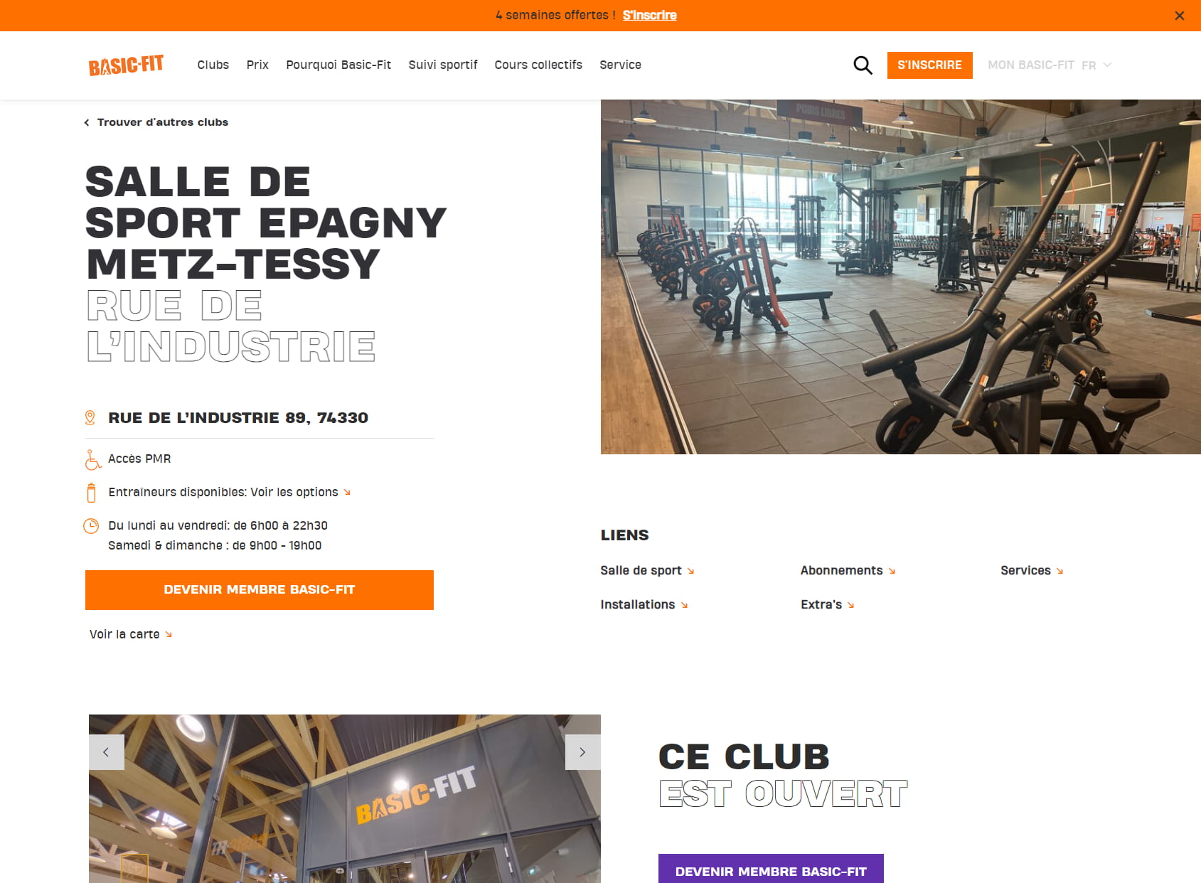 Basic-Fit Epagny Metz-Tessy Rue de l’Industrie