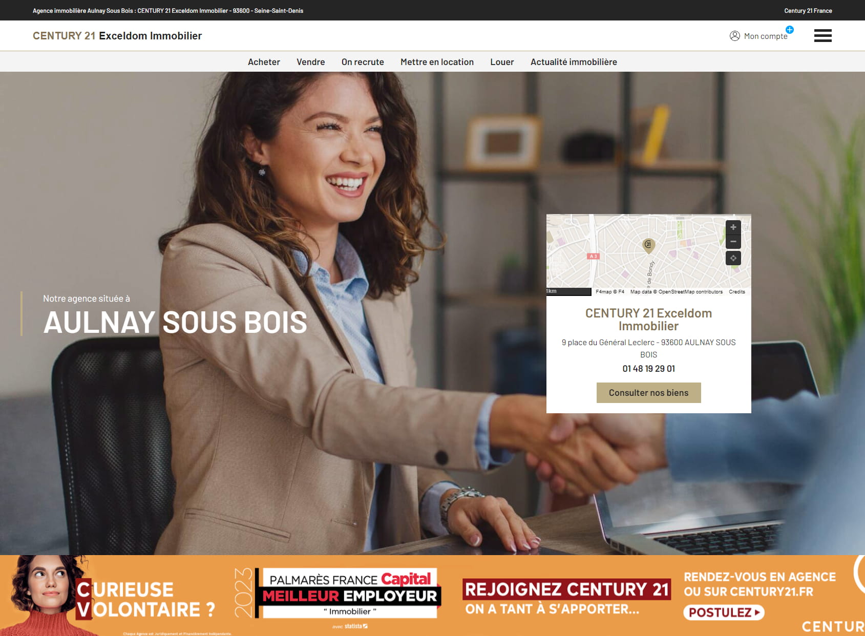 Agence CENTURY 21 Exceldom Immobilier Aulnay-sous-Bois
