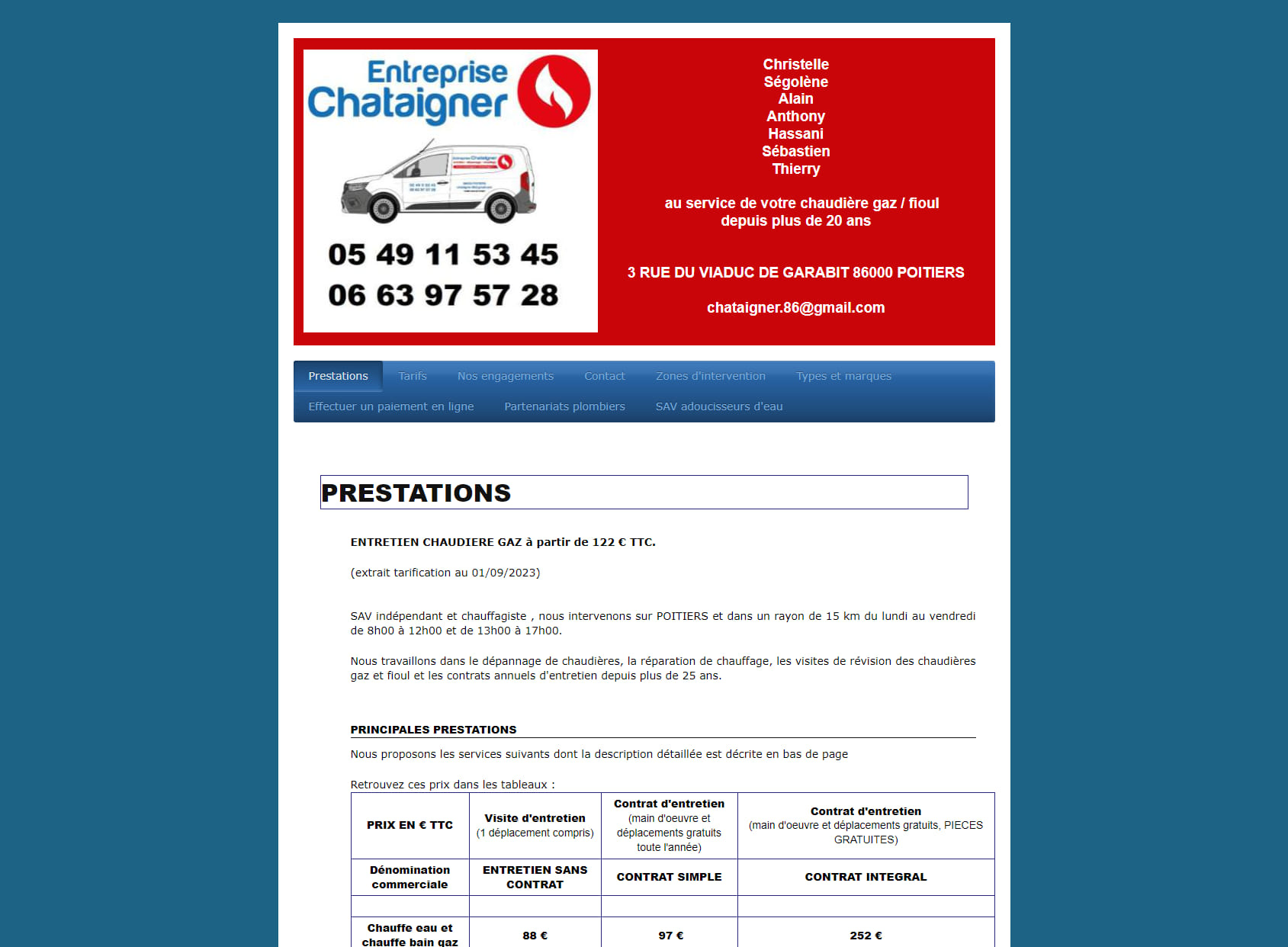 Entreprise CHATAIGNER