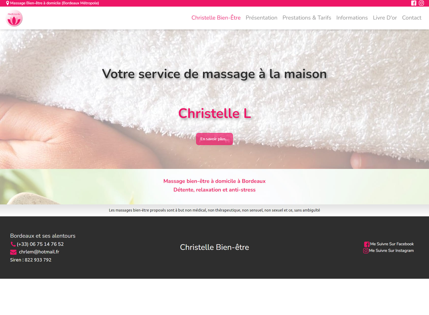 Christelle Bien-être - Massage à Domicile Bordeaux