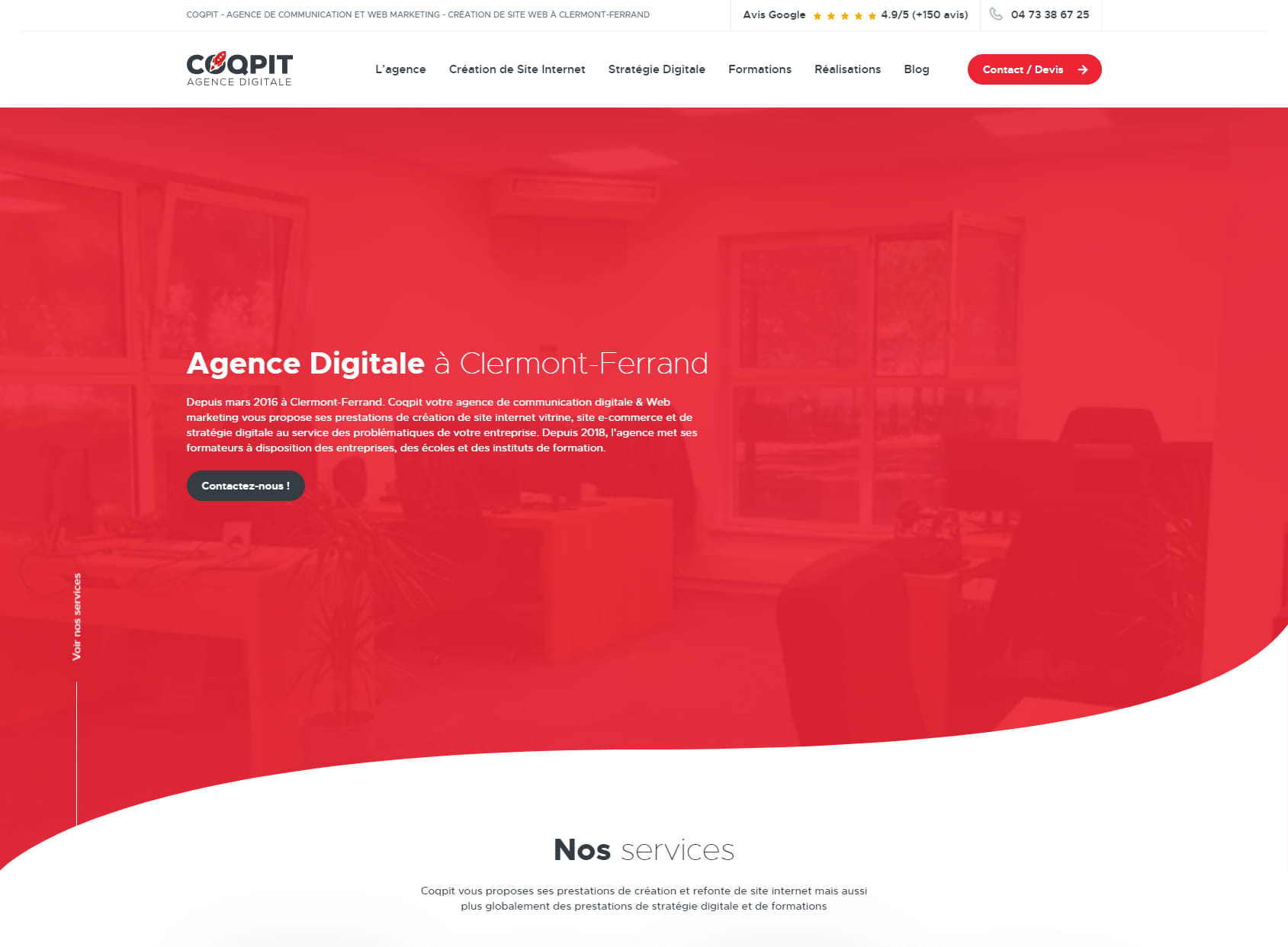 Coqpit - Agence de communication et Web Marketing - Création de Site Web