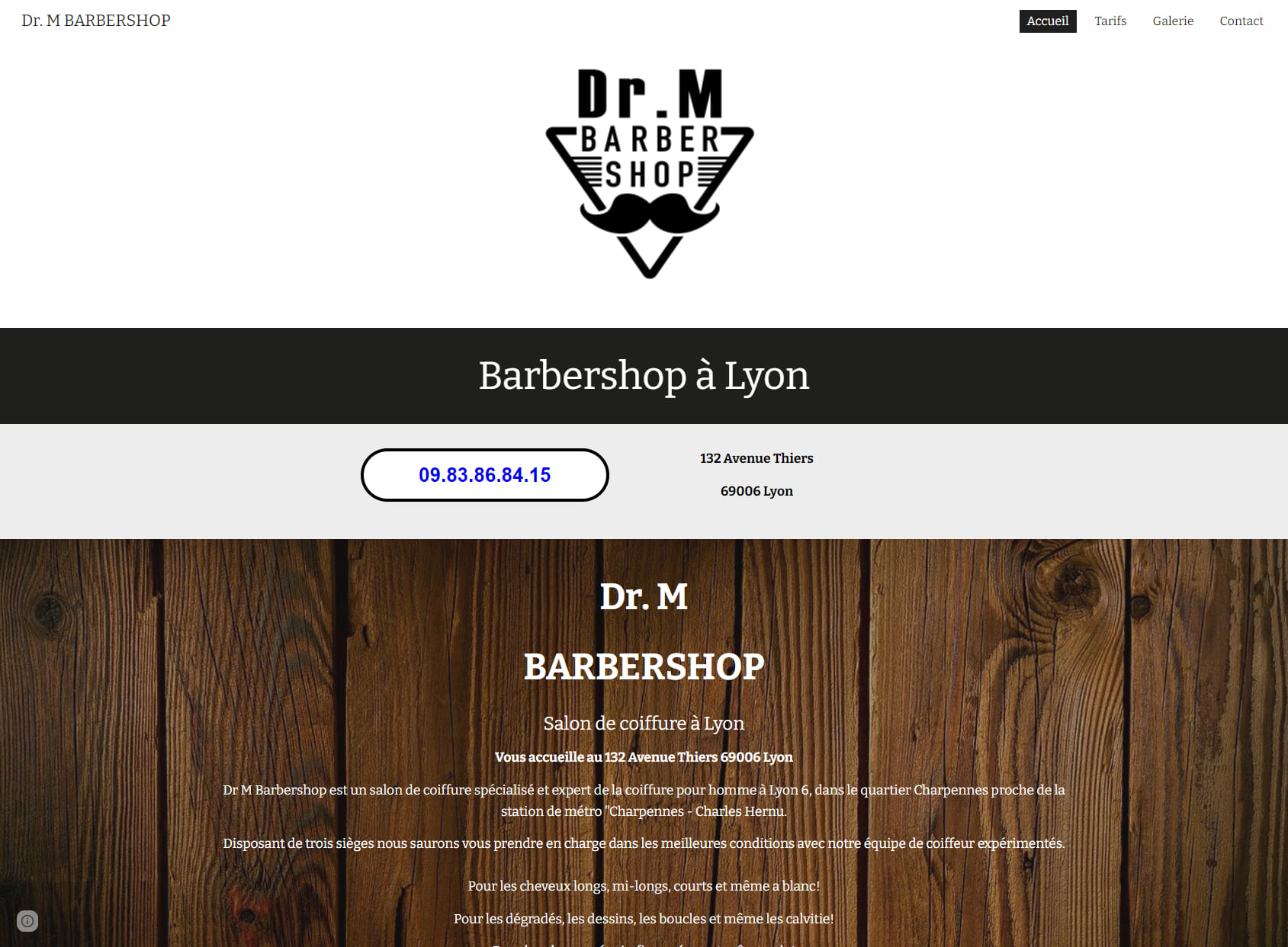 Dr M Barber Shop Coiffeur pour homme - Barbier - Lyon