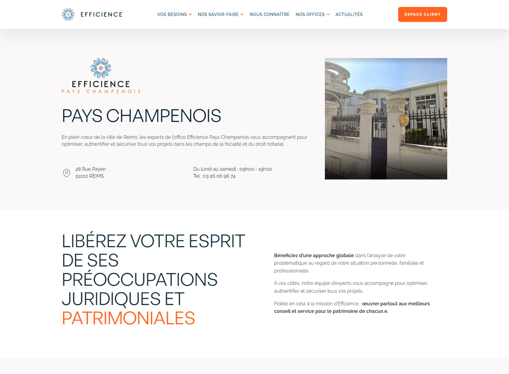 Efficience Pays Champenois - Notaires - Reims