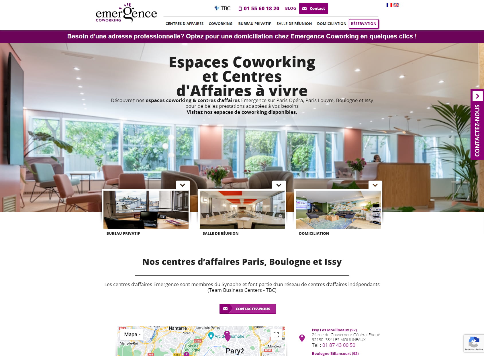 Business Center And Coworking Emergence Issy