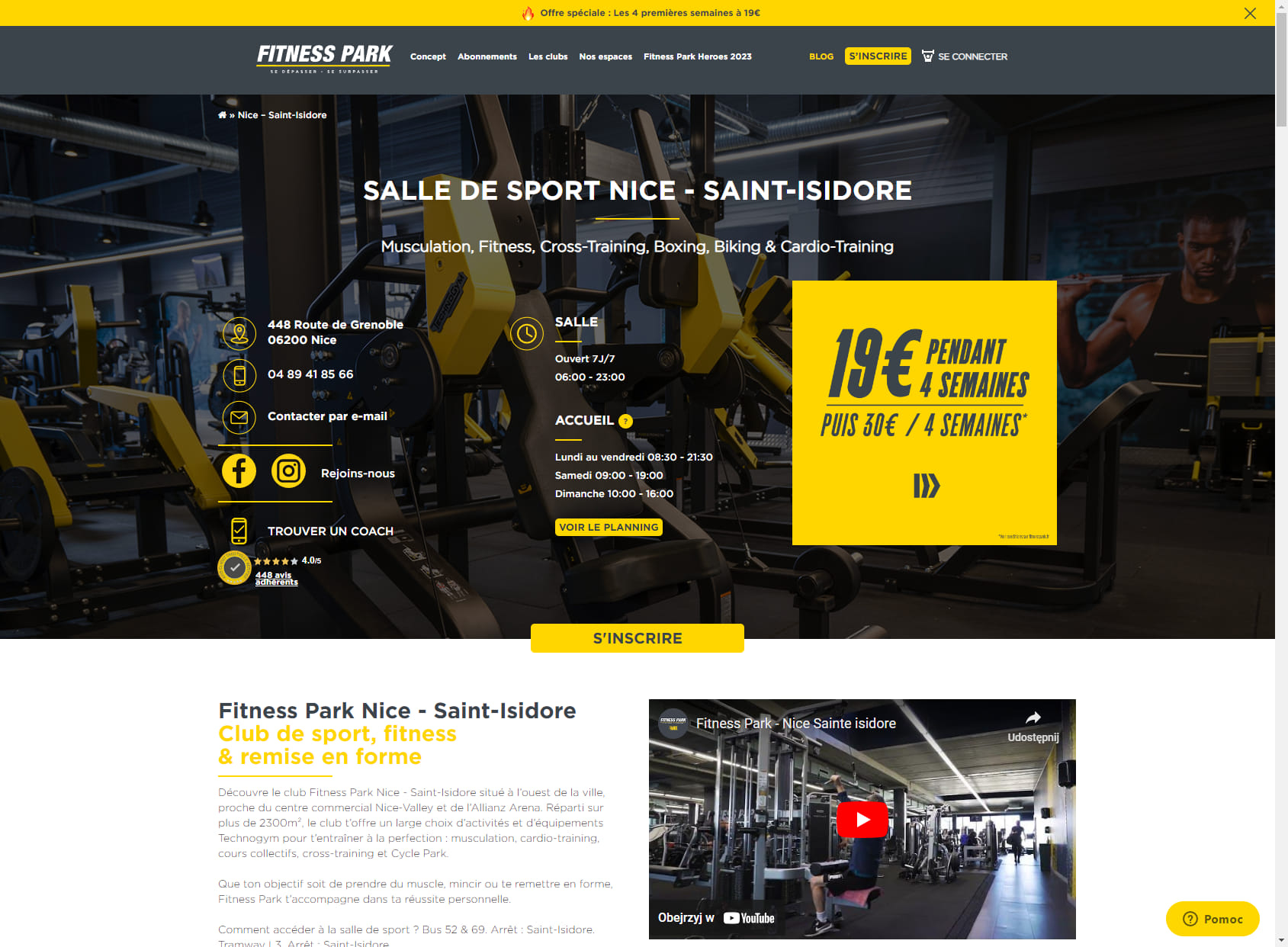 Fitness Park Nice Saint-Isidore