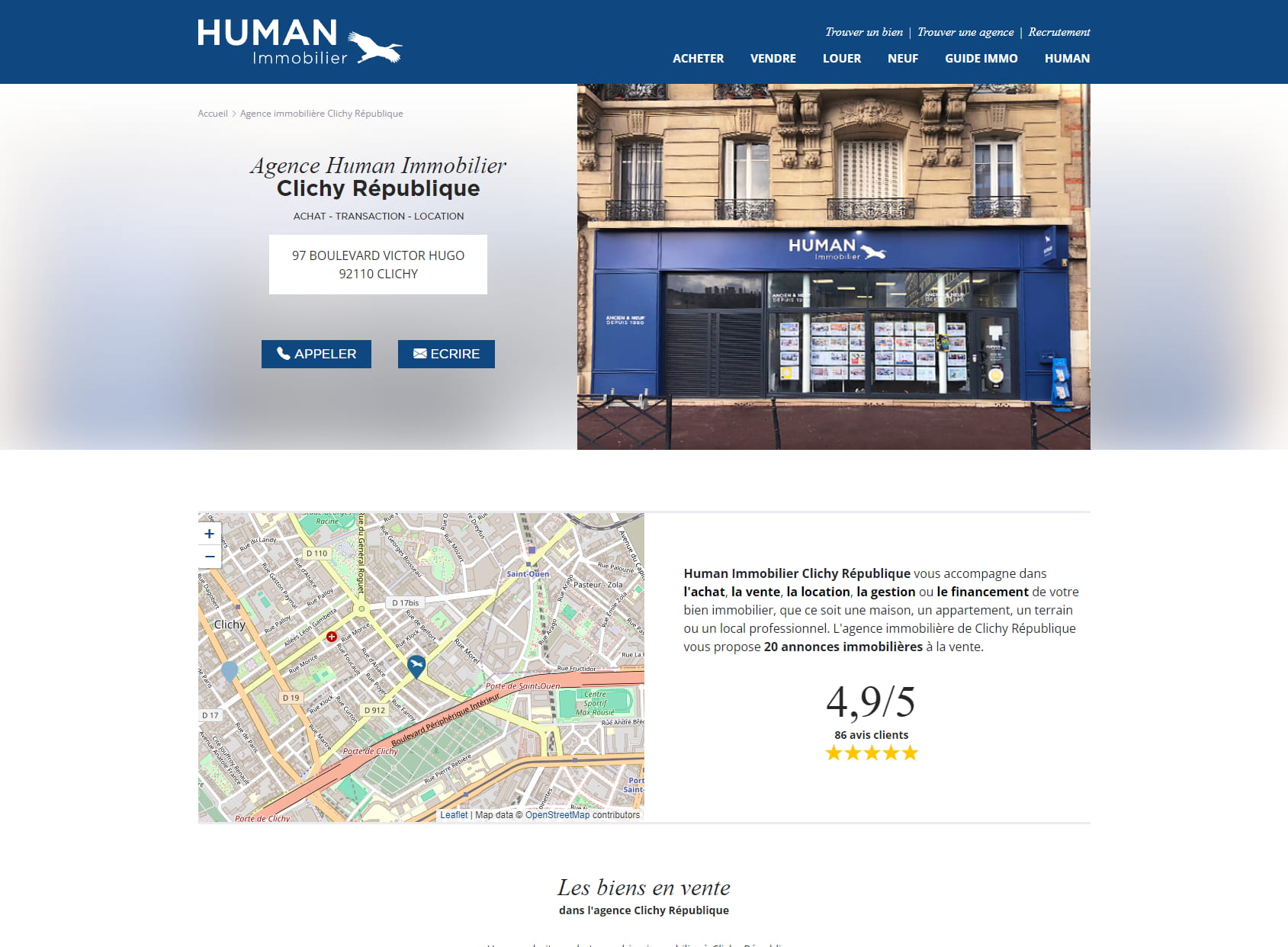 Human Immobilier Clichy République