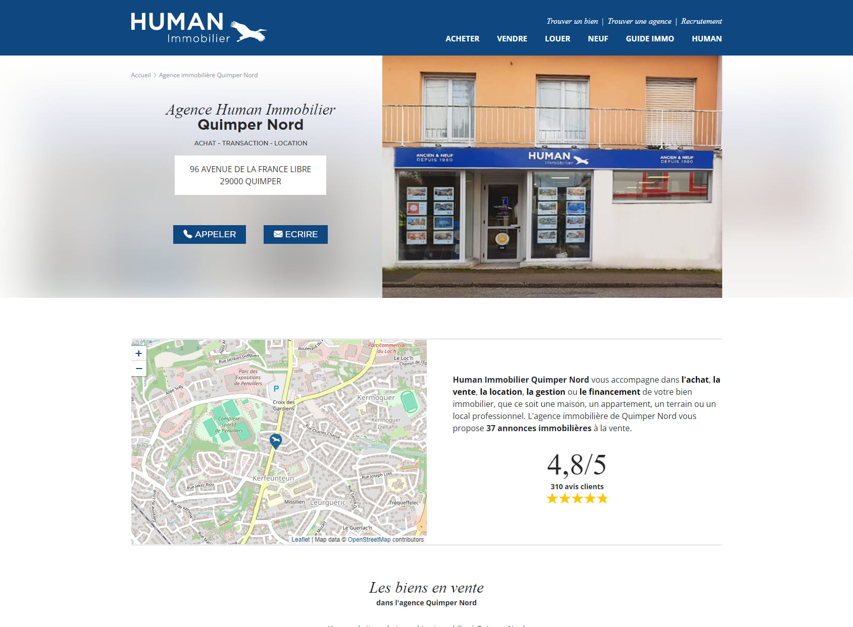 Human Immobilier Quimper Nord