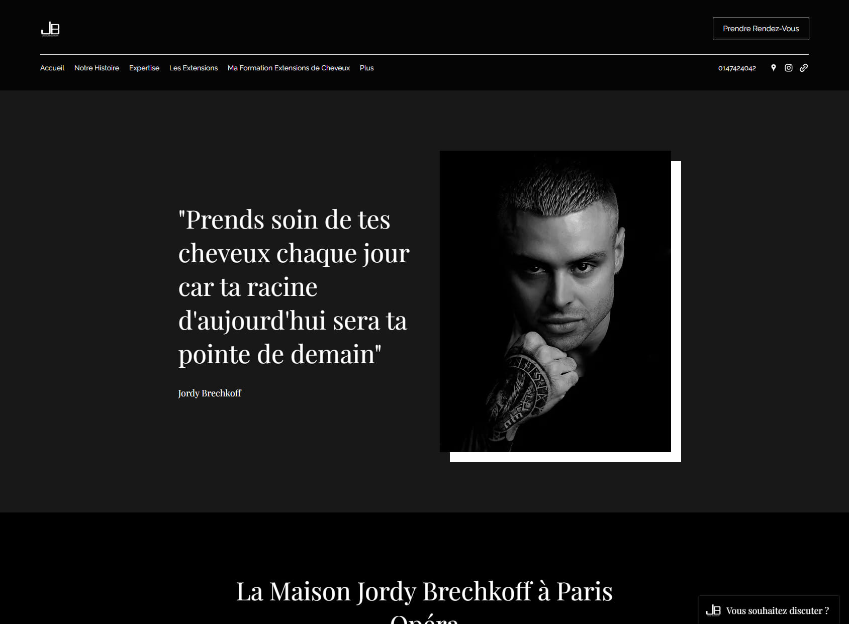 Jordy Brechkoff / Salon de Coiffure Paris