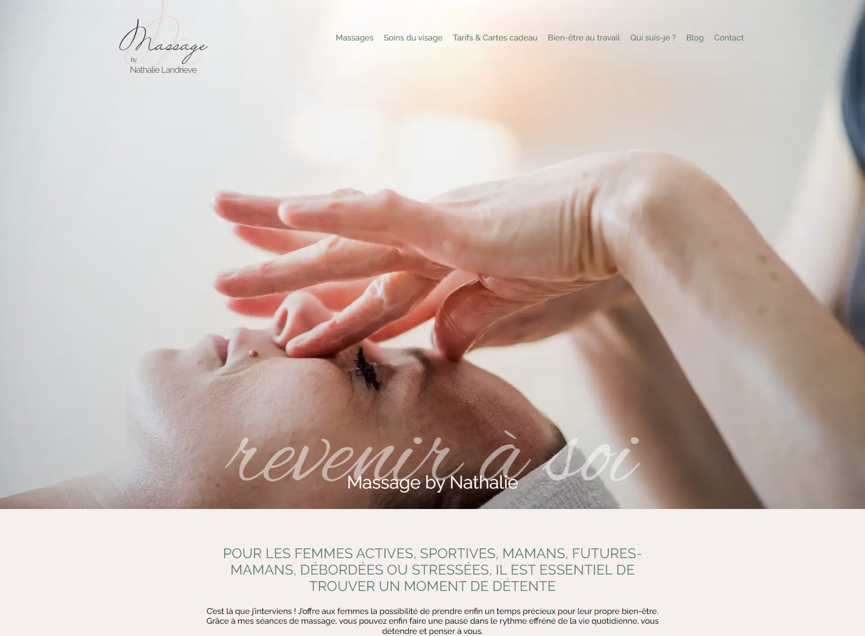 Massage by Nathalie, massages de relaxation, Suédosportif®, prénatal, postnatal, massages visage Kobido et Facesculpting