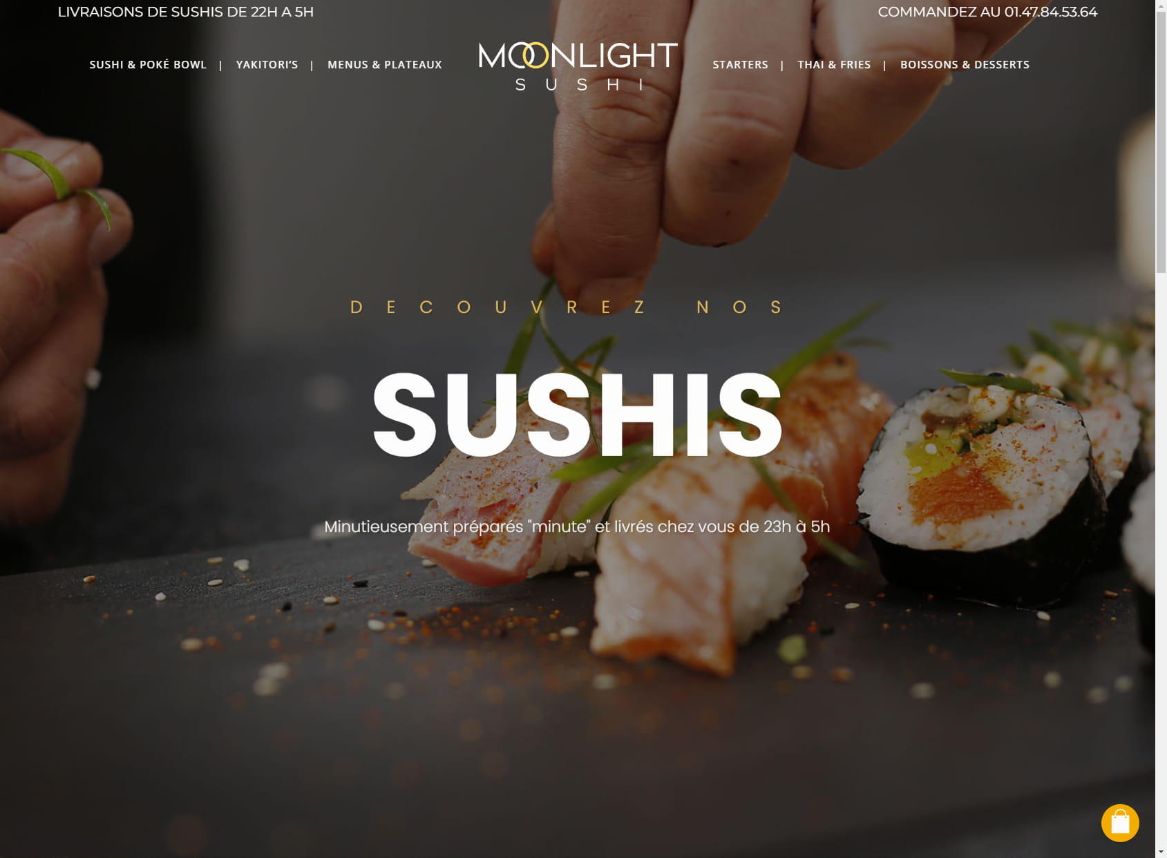 Livraison Sushi Nuit Paris de 22h à 5h - Livraison à Domicile