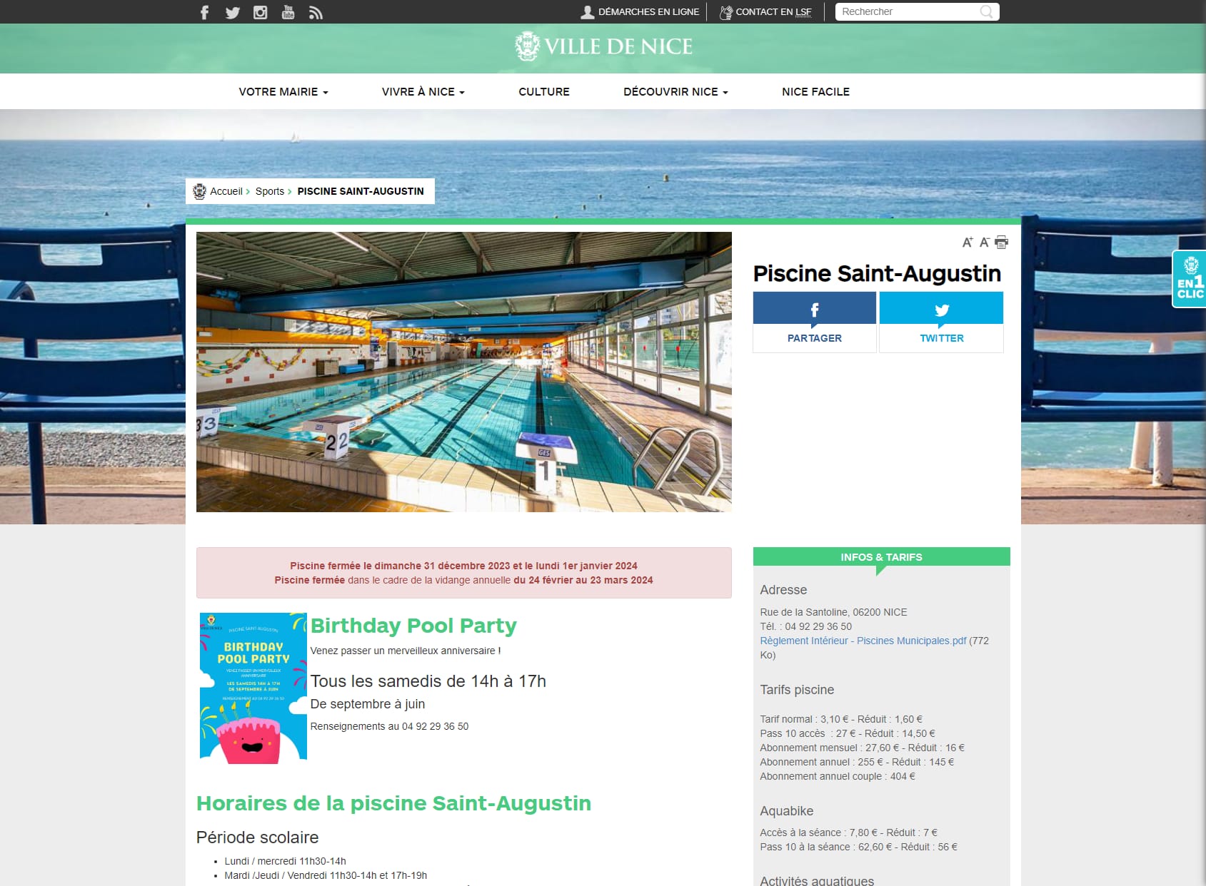 Swimming pool Saint Augustin